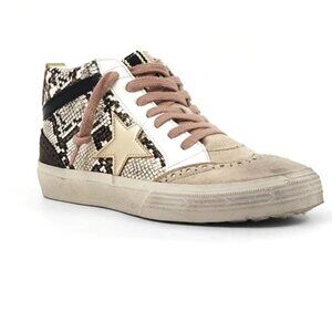 ShuShop Size 9 Snake Print Hi-top Tennis Shoes